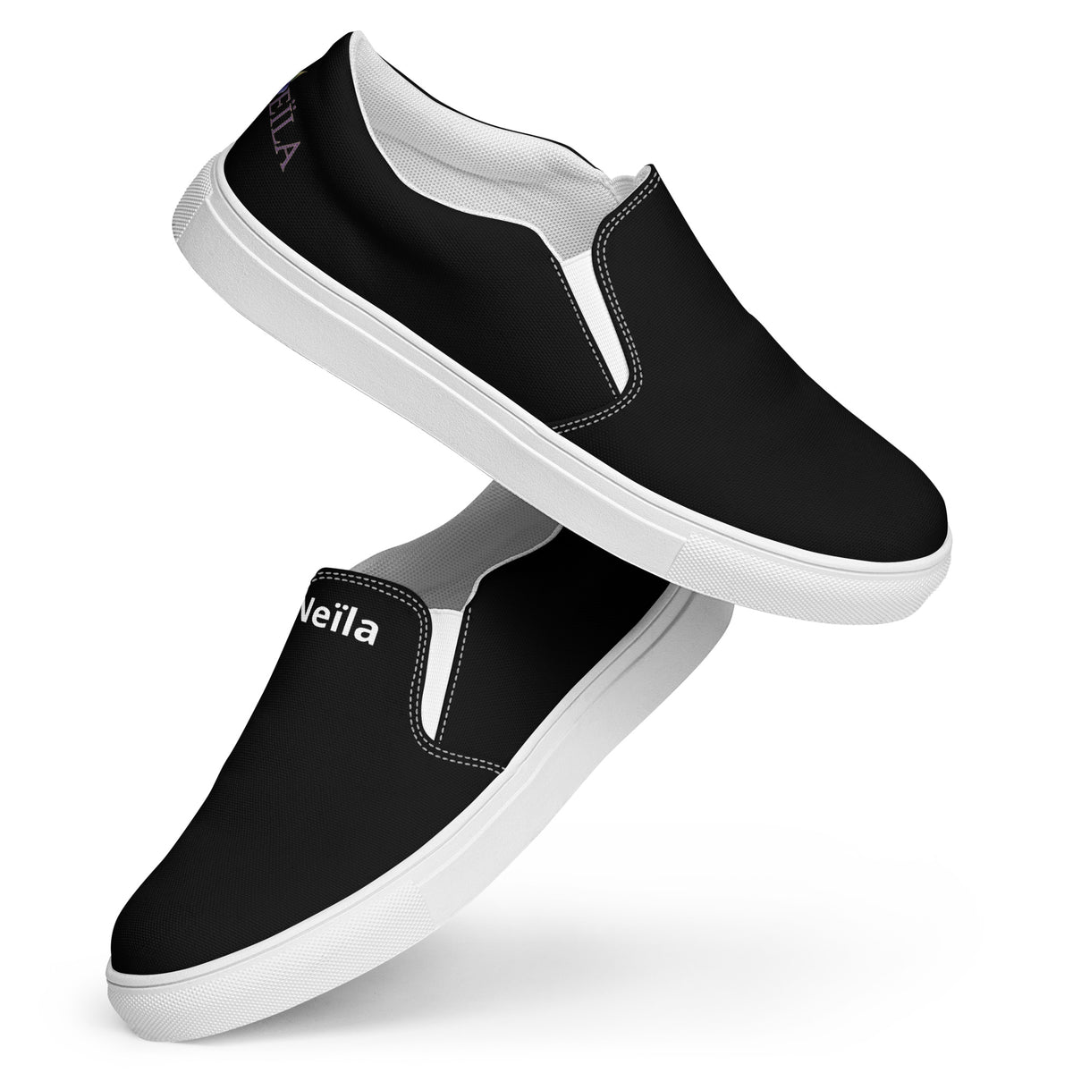 Tennis en toile sans lacets femme